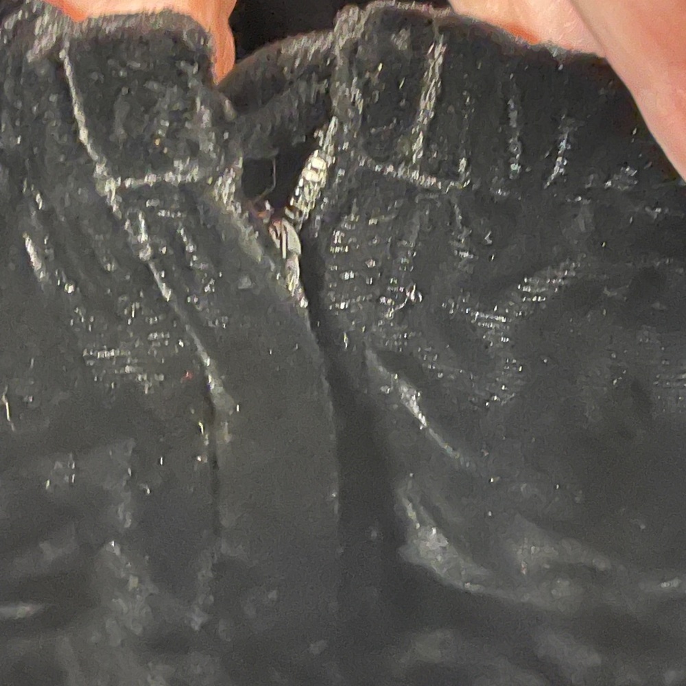 Black Velvet Women’s Skirt - Classic Elegant Style Lace Trim Medium - Picture 5 of 10